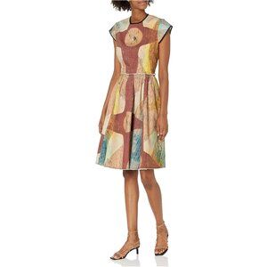 Making the Cut - Gary Graham Cotton Patterned Dress, Size Small, Cocktail